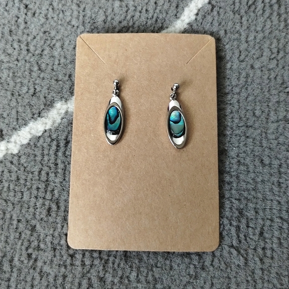 Abalone Dangle Earrings - Picture 5 of 6